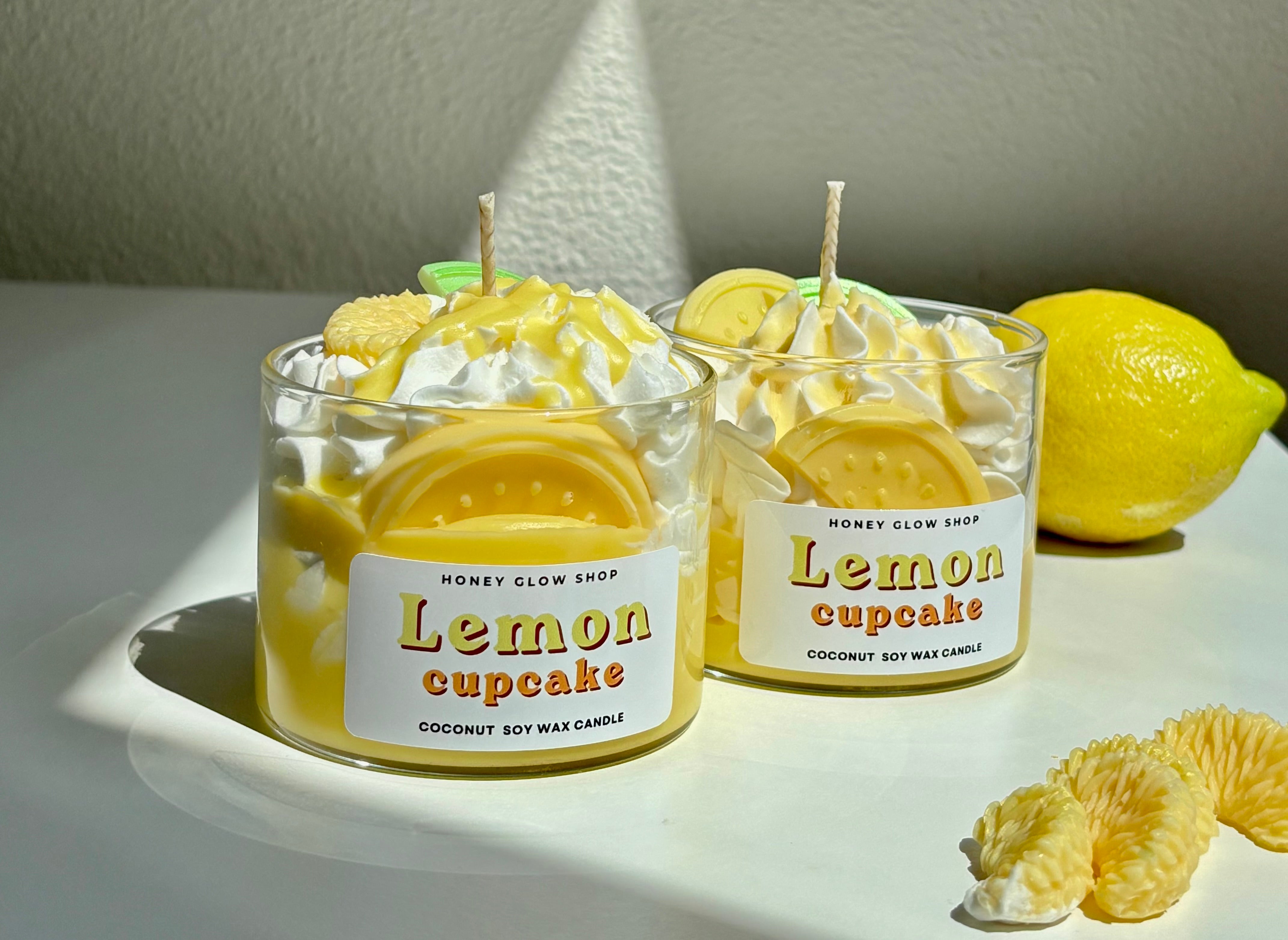 Lemon cupcake Candle
