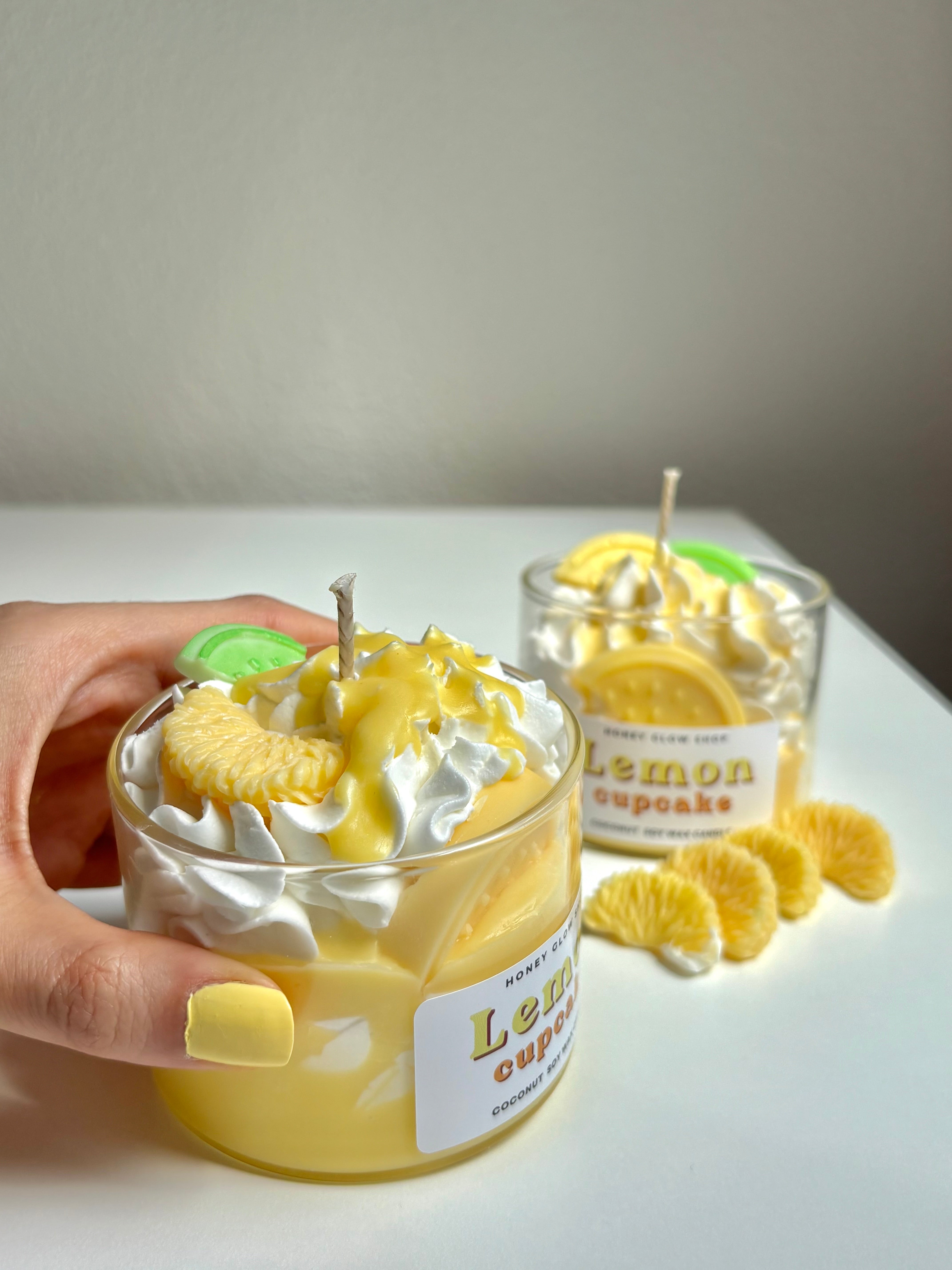 Lemon cupcake Candle