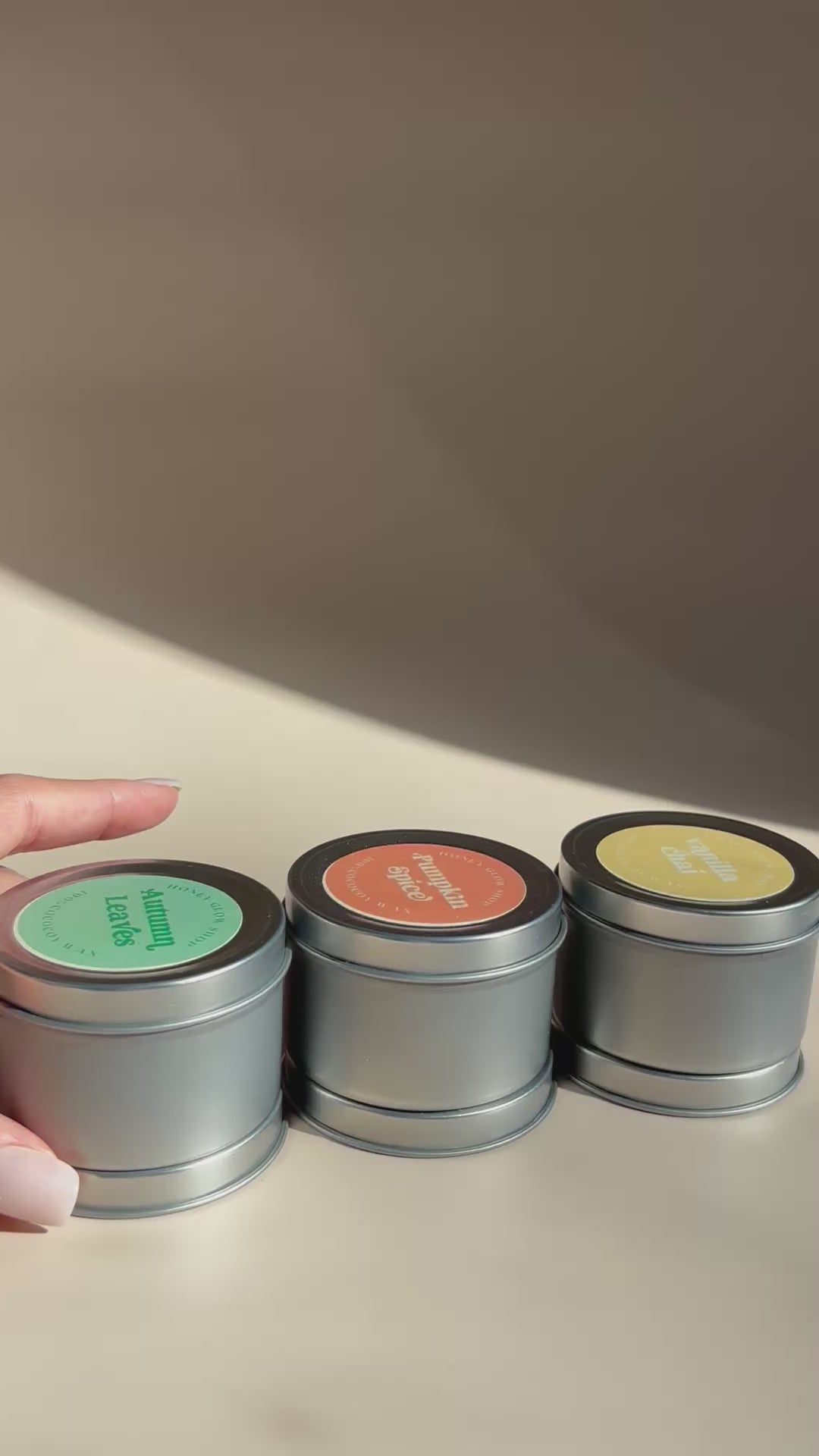 Autumn glow set - 3 Mini Candles